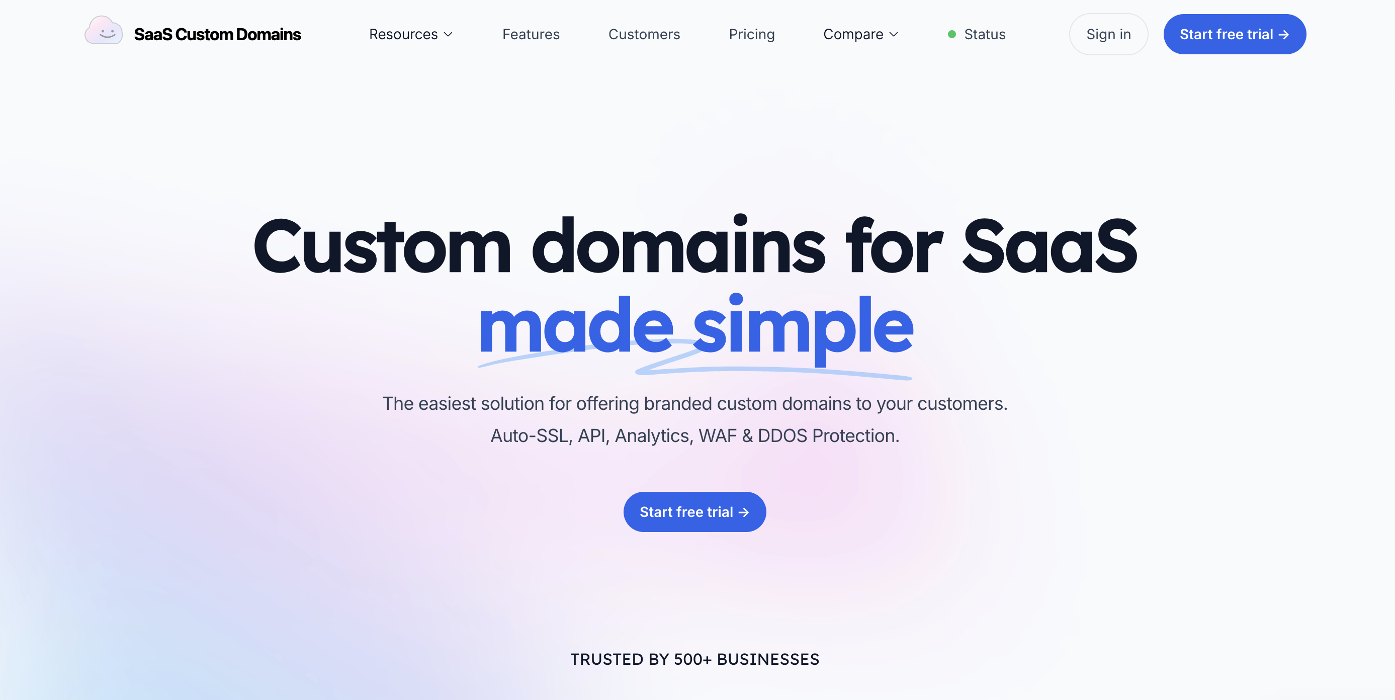 SaaS Custom Domains