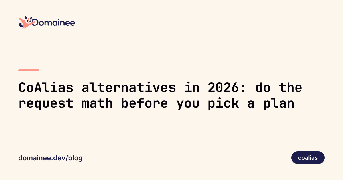 CoAlias alternatives in 2026: do the request math before you pick a plan